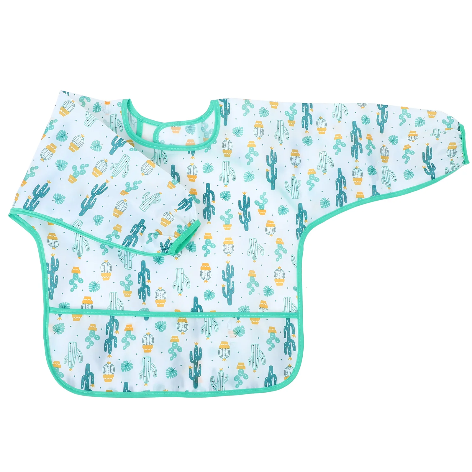 Baby Eating Bib Bibs Toddler Long Sleeve Disposable Smock for Polyester Infant Reusable