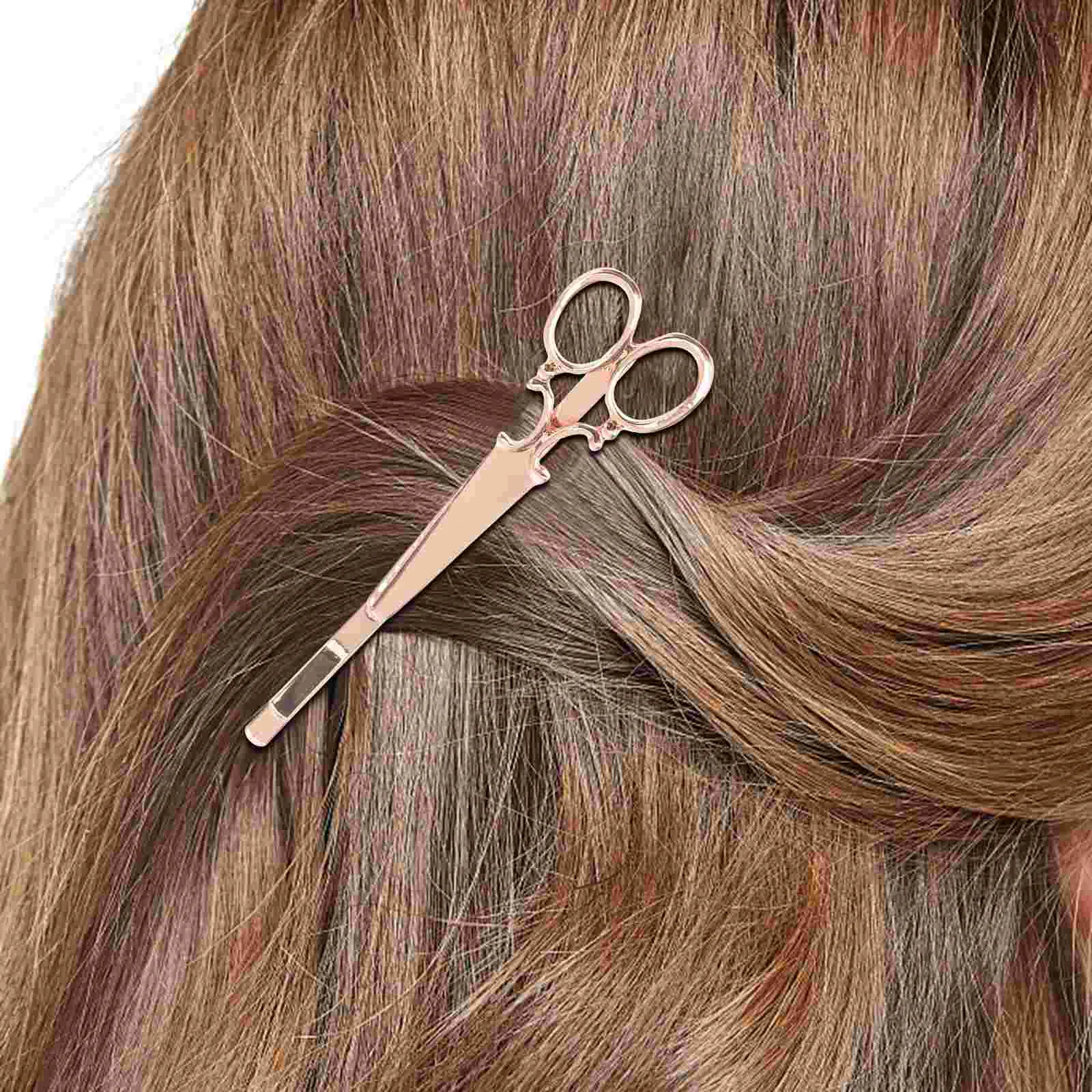

6 Pcs Bobby Pins for Women Hair Clips Headgear Girl Scissors Hairpins Alloy Miss