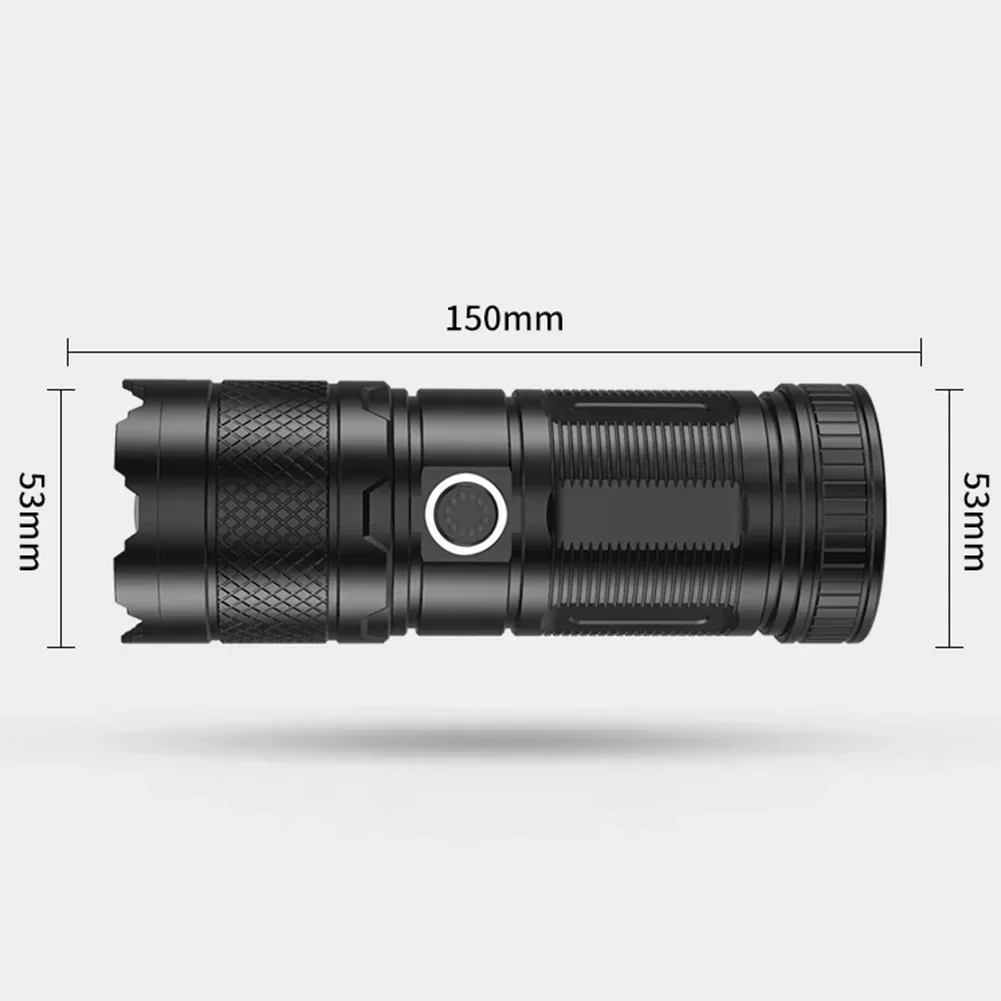 Super Long Range Torch High Power LED Flashlight USB Rechargeable Strong Light Lamp Outdoor Portable Lantern Waterproof