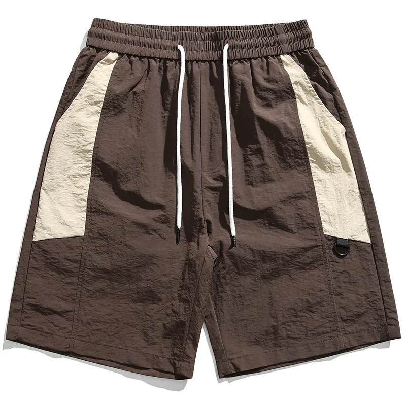Casual shorts men's summer loose straight sweatpants casual beach five-point pants trendy pants D9908