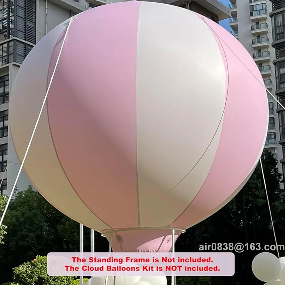 Giant PVC Hot Air Balloon Decorations Inflatable Baby Shower Party With Air Pump For Kids Outdoor Birthday Wedding Decoration