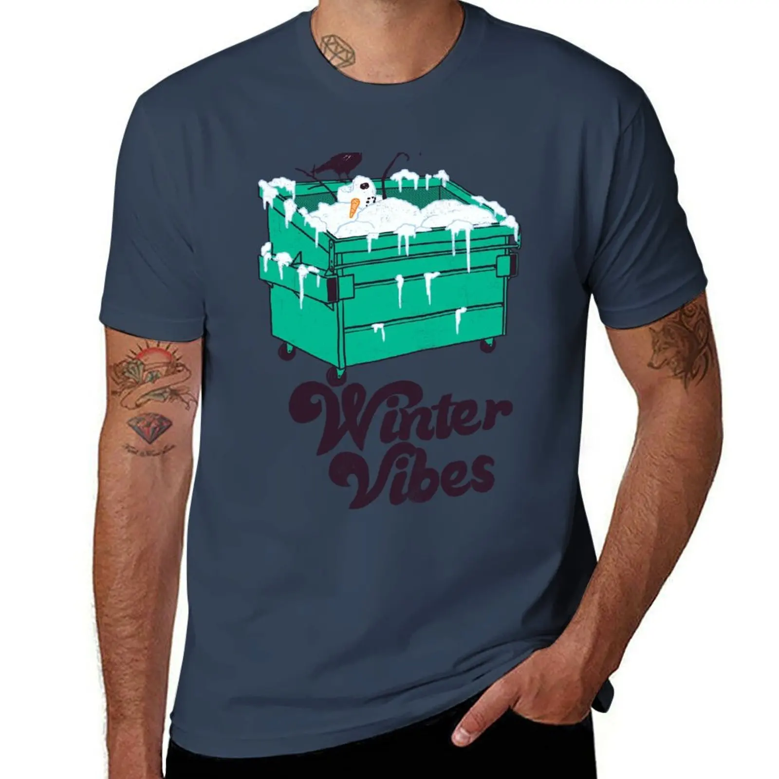 

Winter Vibes T-Shirt Gym Wear Breathable Short Sleeve Tee