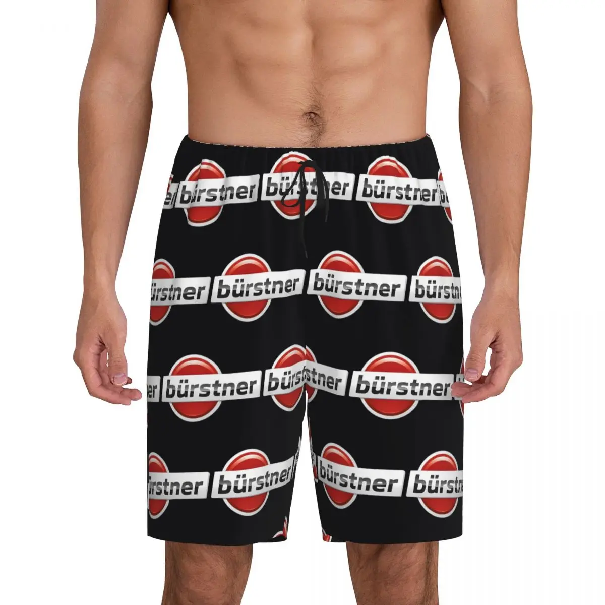 

Custom Burstner Caravan Short Pajama Pants Men Sleepwear Sleep Lounge Bottom Shorts Sleeping Pants