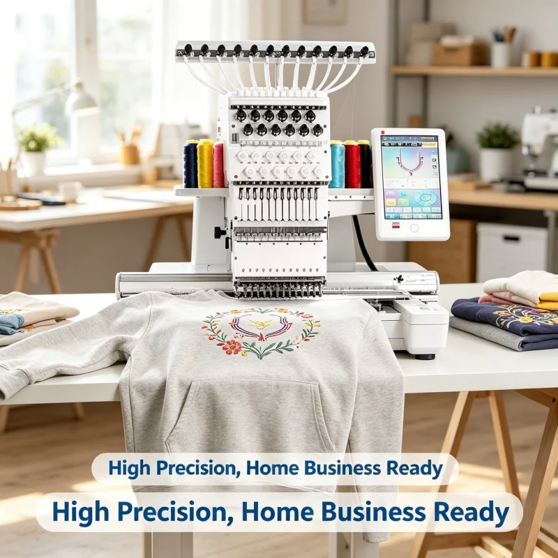 Commercial High Speed Embroidery Machine High Efficiency Low Noise Smooth Operation Servo Motor Device Sourcing Wholesaler