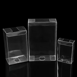 10pcs Universal PVC Transparent Box Plastic Gift Jewelry Toy Packing Box Clear Display Package Supplies