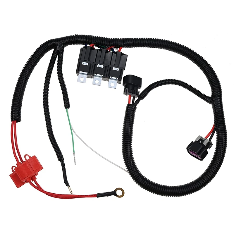 ECU Control Dual Electric Fan Upgrade Wiring Harness Kit 7L5533A226T For 1996-2006 GM Truck SUV