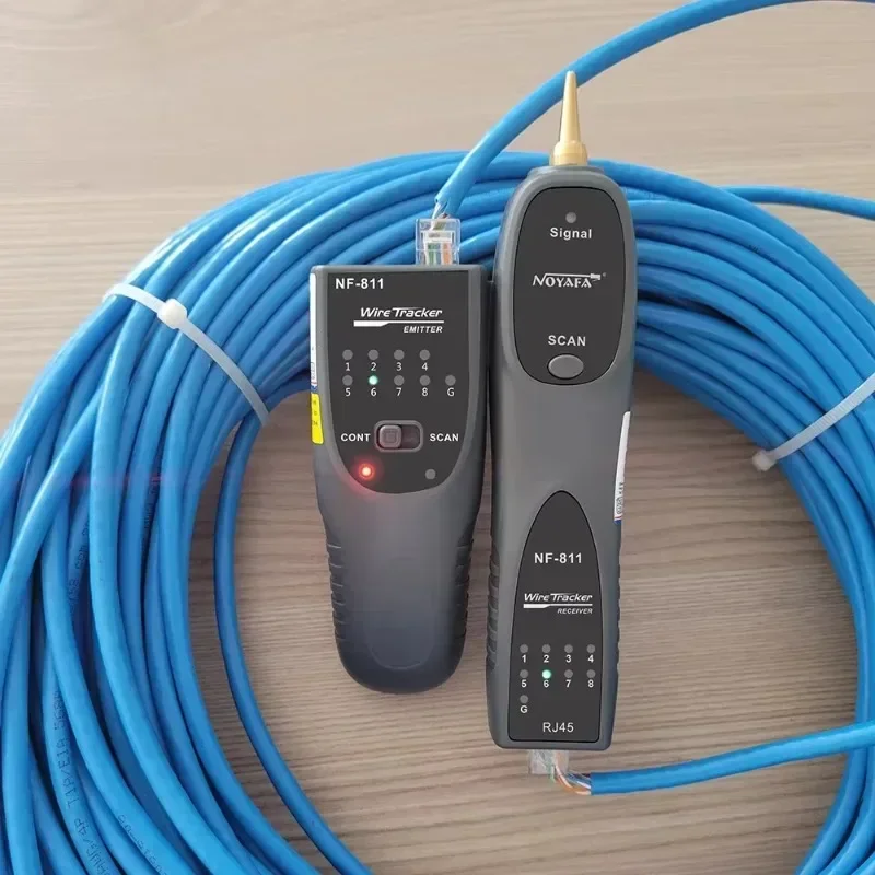 NOYAFA NF-811 Network Cable Tester RJ45 RJ11 Fault Locator Pressure and Burn Resistant Telephone Wire/Cable Detector