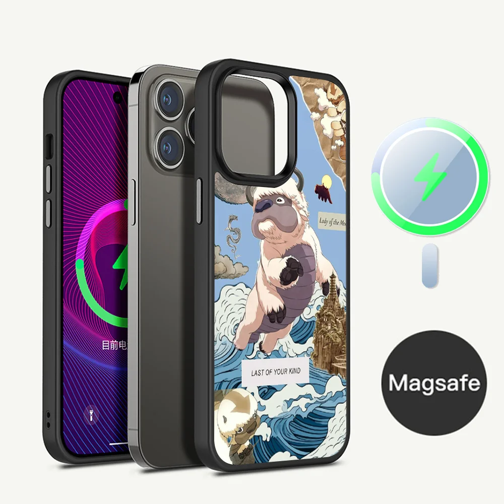 A-Avatar The Last Airbender Phone Case Magnetic Case For iPhone 16 14 13 12 11 15 Pro Max Plus For Magsafe Wireless Charge Cover