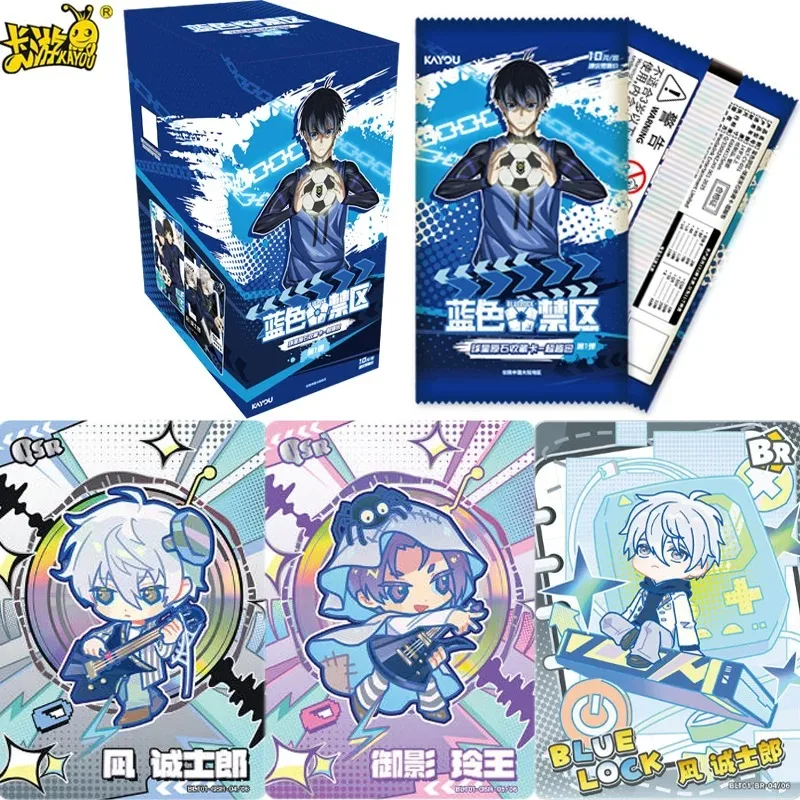 

KAYOU Original Genuine BLUE LOCK Star Rough Stone Collectible Cards Beyond The Bag Anime Character Collection Card Kid Toy Gifts