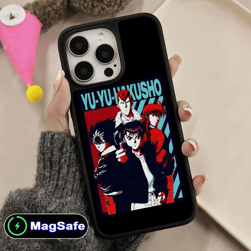 Anime Yu Yu Hakusho Phone Case for iPhone 17 16 15 14 13 12 11 Air Pro Max Plus Magsafe Matte Surface Colorful Cover Cellphones