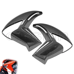 Motorcycle Carbon fiber pattern Mid Side Panel Radiator Cover Fairing Trim Cowl fit For Kawasaki ER6N 2009 - 2011 2010