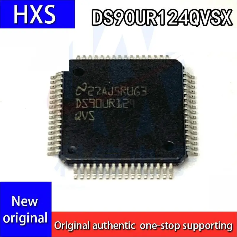 New original DS90UR124QVSX SMT TQFP-64 LVDC serializer/deserializer chip