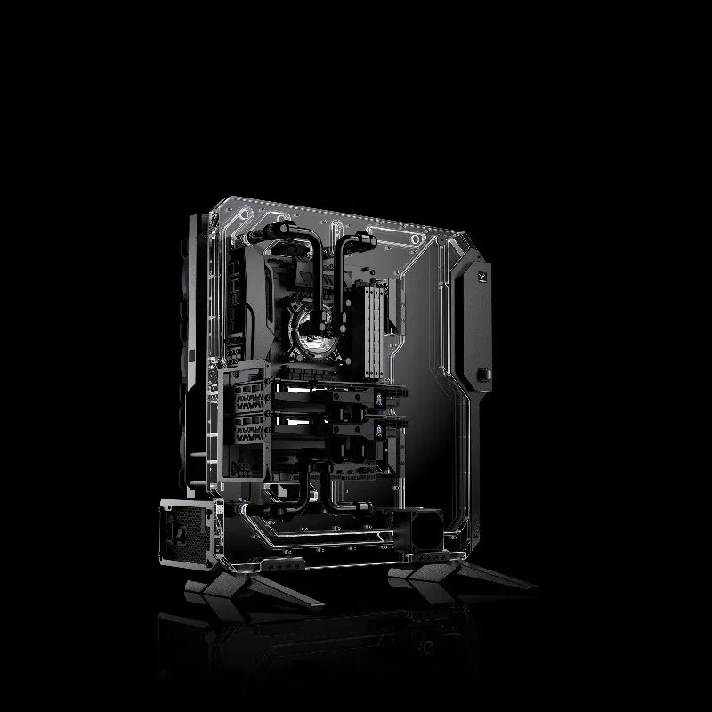 Open Frame Computer Case Water Cooling Chassis for E-ATX ATX Micro ATX Motherboard DIY Gaming PC Tower Open