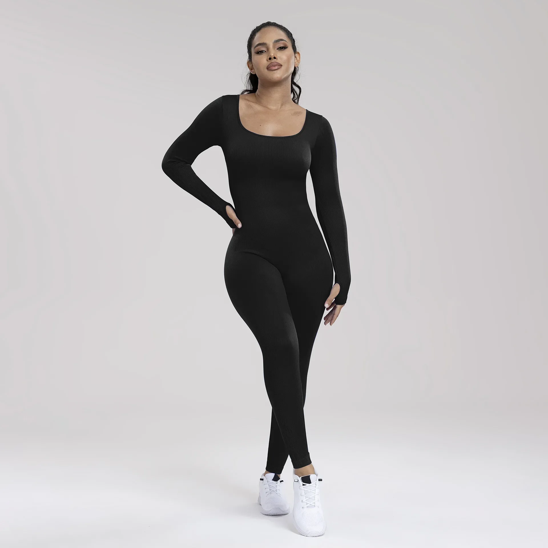 

Women Sports Jumpsuits Workout Clothes Gym Yoga Sets Tracksuit Seamless Long Sleeve Sportswear Pilates Outfits Fitness leggings