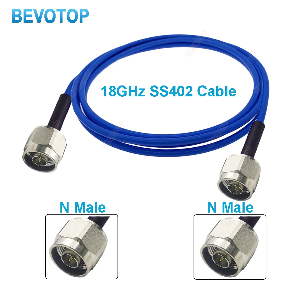 18GHz SS402 Test Cable N Male to N Male Plug High Frequency Low Loss Test Cable High Quality RF Coaxial Pigtail Jumper