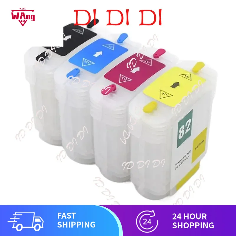 

69ML 130ML HP10 82 Refillable Ink Cartridge With Ciss Chip For HP Designjet 510 500 800 500Ps 800Ps 510ps Plus Printers DD