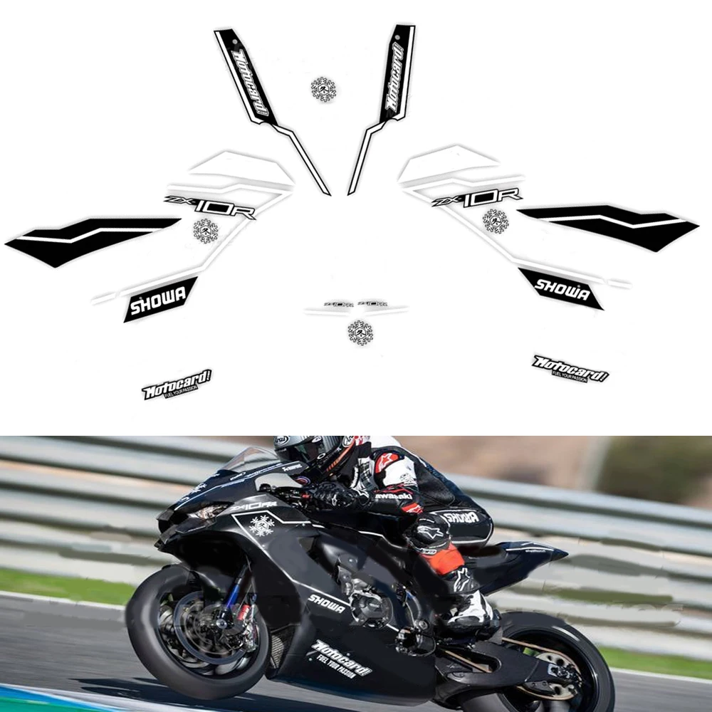 

For KAWASAKI ZX-10R ZX-10 ZX10R 2021-2022 NINJA Motorcycle Accessories Fairing Sticker Whole Car Sticker Kit