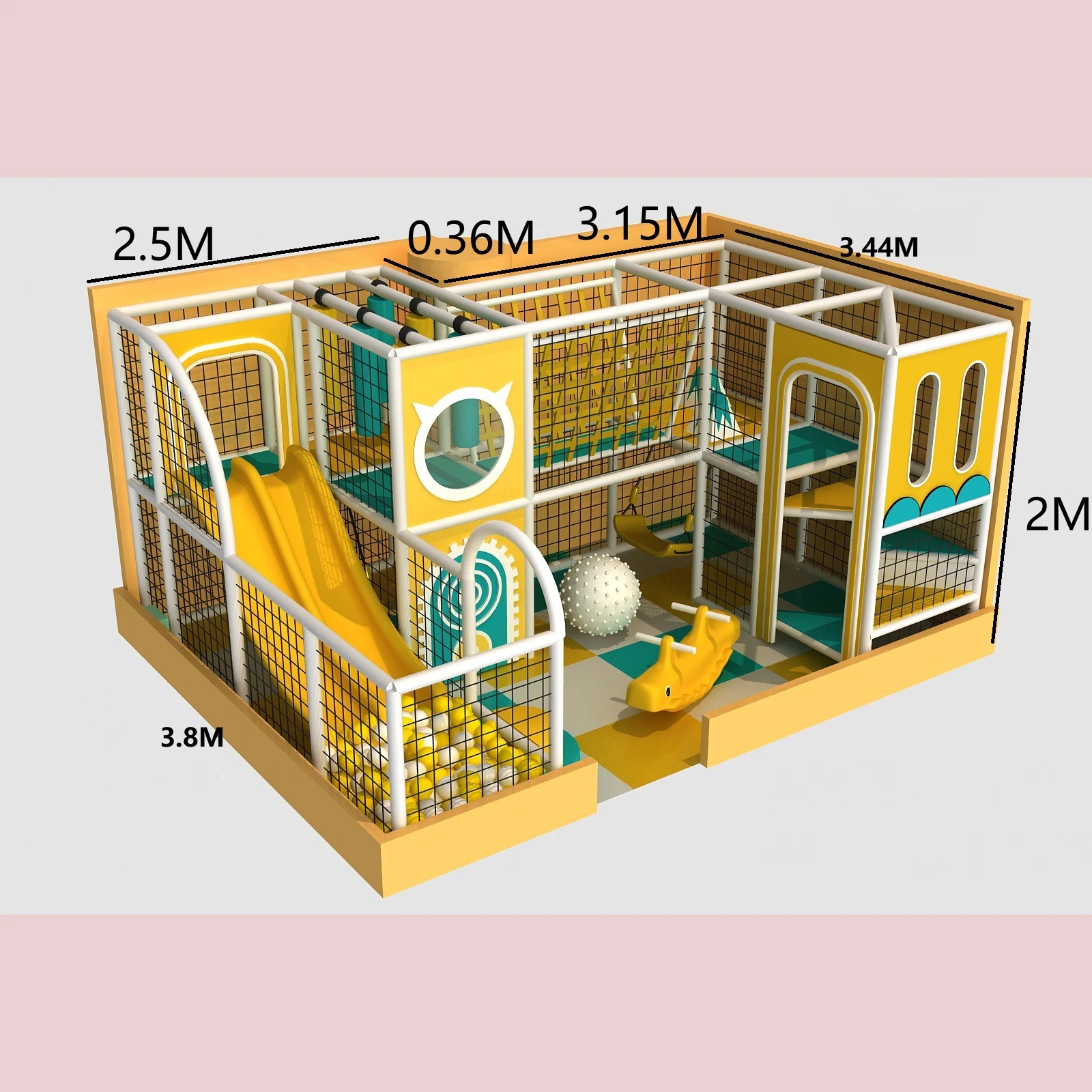 

Custom Made Indoor Soft Playground Exported to Guatemala