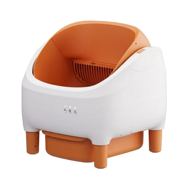 Smart Semi-Closed Cat Litter Box Automatic Cleaning Anti-Pinch Large Capacity Low Noise ABS Easy to Disassemble Pet Litter Box