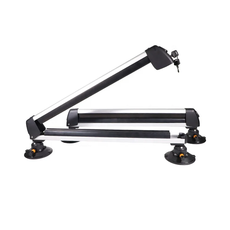

STLFBlack Aluminum Ski Board Rack Roof-Mounted Snowboard Carrier Lockable Removable Ski Racks with OEM/ODM Customizable