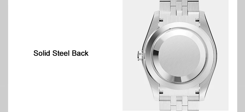 LOBINNI Men Automatic Watch 40mm Top Luxury Brand Watch  Waterproof Mechanical Wristwatch Sapphire Mirror Miyota 8205 Week Date