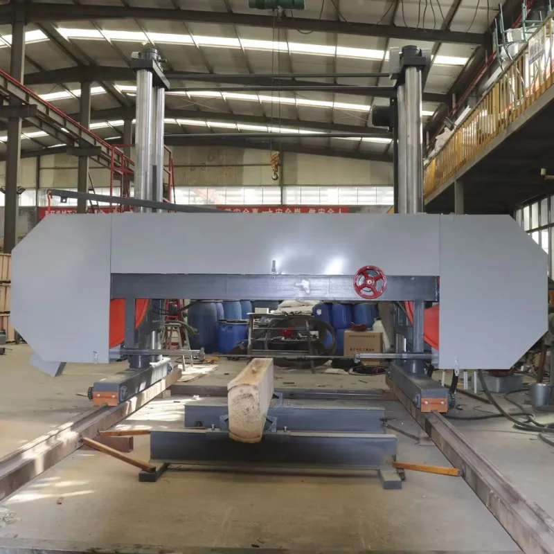 Portable Band Sawmill Industrial Woodworking Machine Mobile Sawmill Swing Sawmill  Bandsawmill Timber