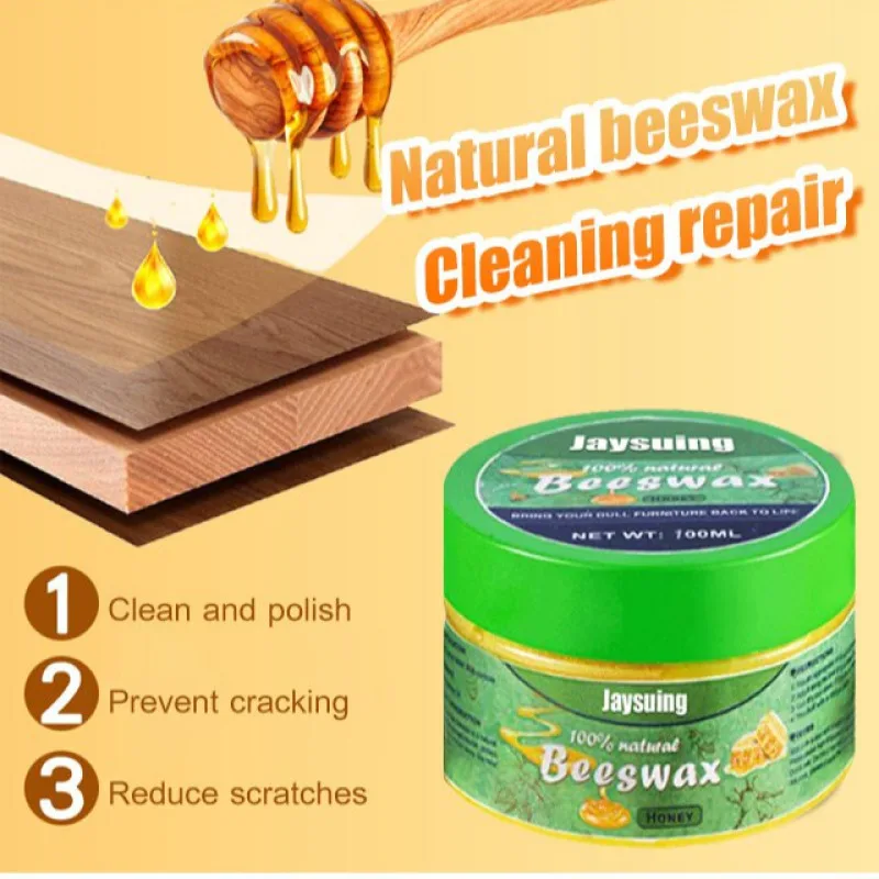 Madeira Scratch Repair Complex Beeswax, piso de madeira maciça, móveis de iluminação, depilação manutenção, arranhões menores, reparação durável