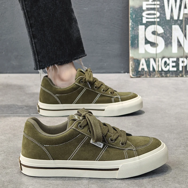 2025 nuevos zapatos de tabla para hombres, zapatillas de deporte, zapatos de skate, zapatos casuales, uso diario, viajes, elegantes, antideslizantes, acolchados, ligeros al aire libre