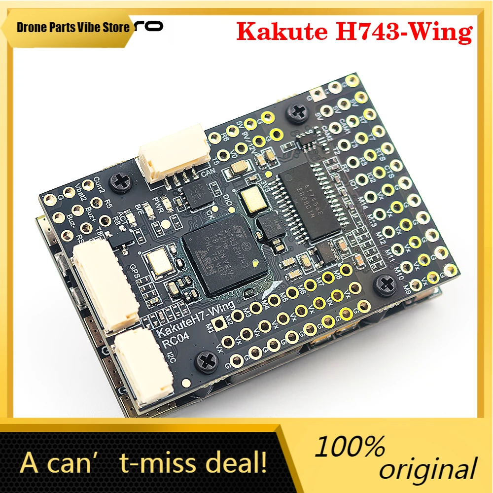 

FyHolybro Kakute H743-Wing Flight Controller Supports INAV/ Ardupilot BMP280 Barometer 3-8S LIPO for Fixed Wing & VTOL FPV Drone