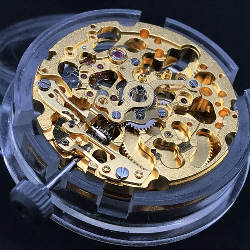 8N24 Mechanical Movement Miyota 21 Jewels Skeleton Automatic Movement