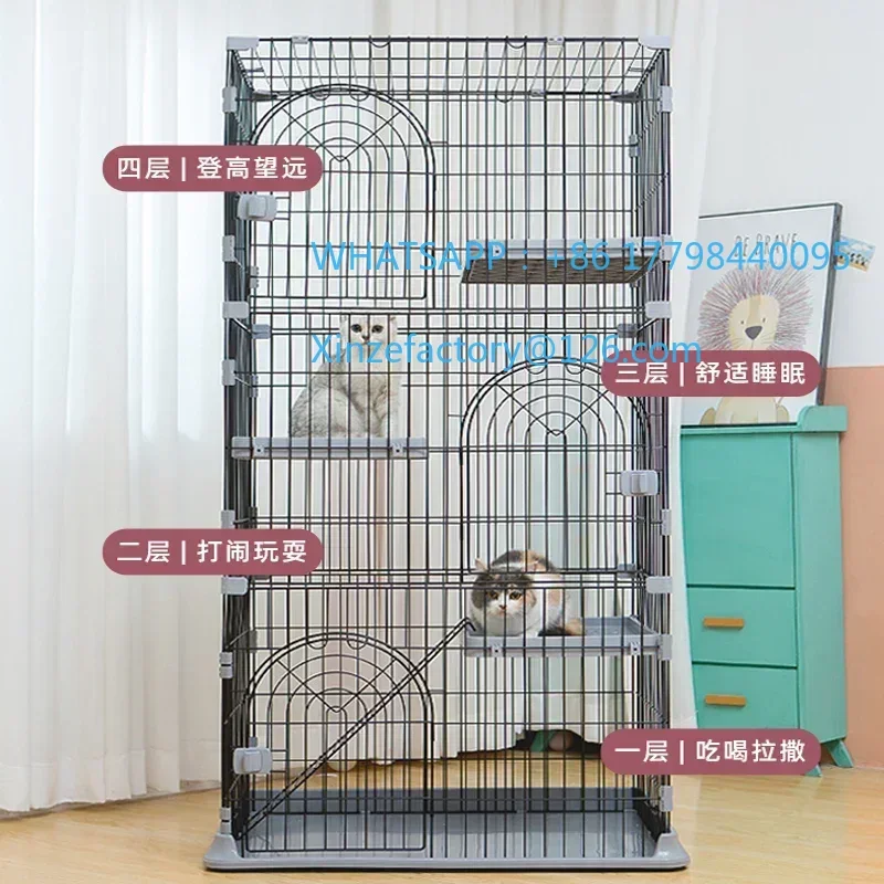 Customizable Cat Cage Household Indoor Cat Luxury Villa