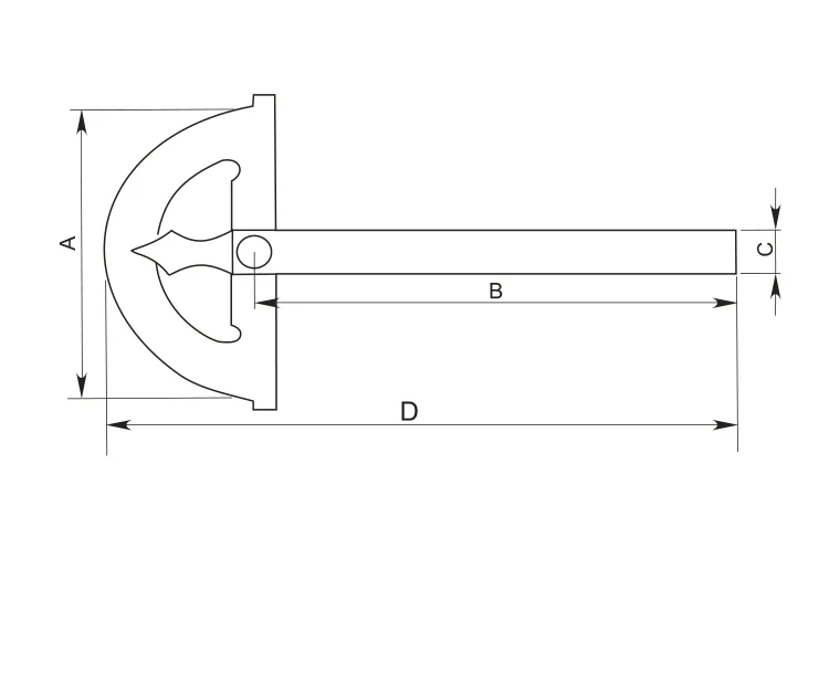 

Stainless Steel Protractor