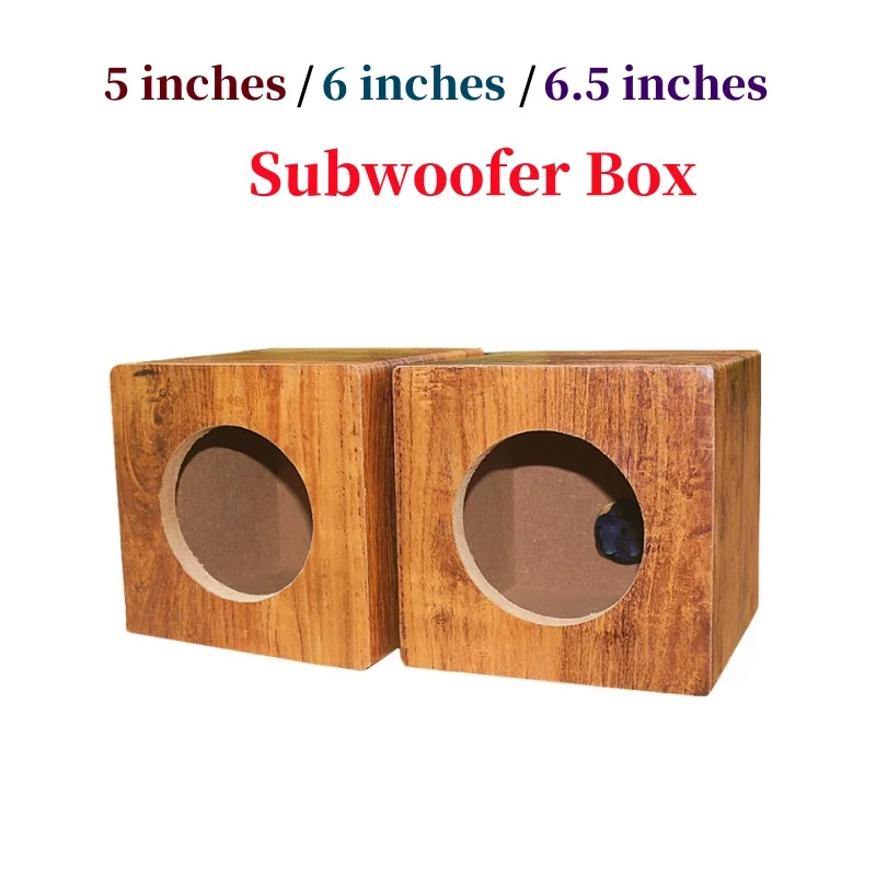 

5-inch/6-inch/6.5-inch Speaker Empty Box,Passive Subwoofer Box, DIY Car/Home Woofer Box,2Piece Bass Sound Box,Woofer Housing