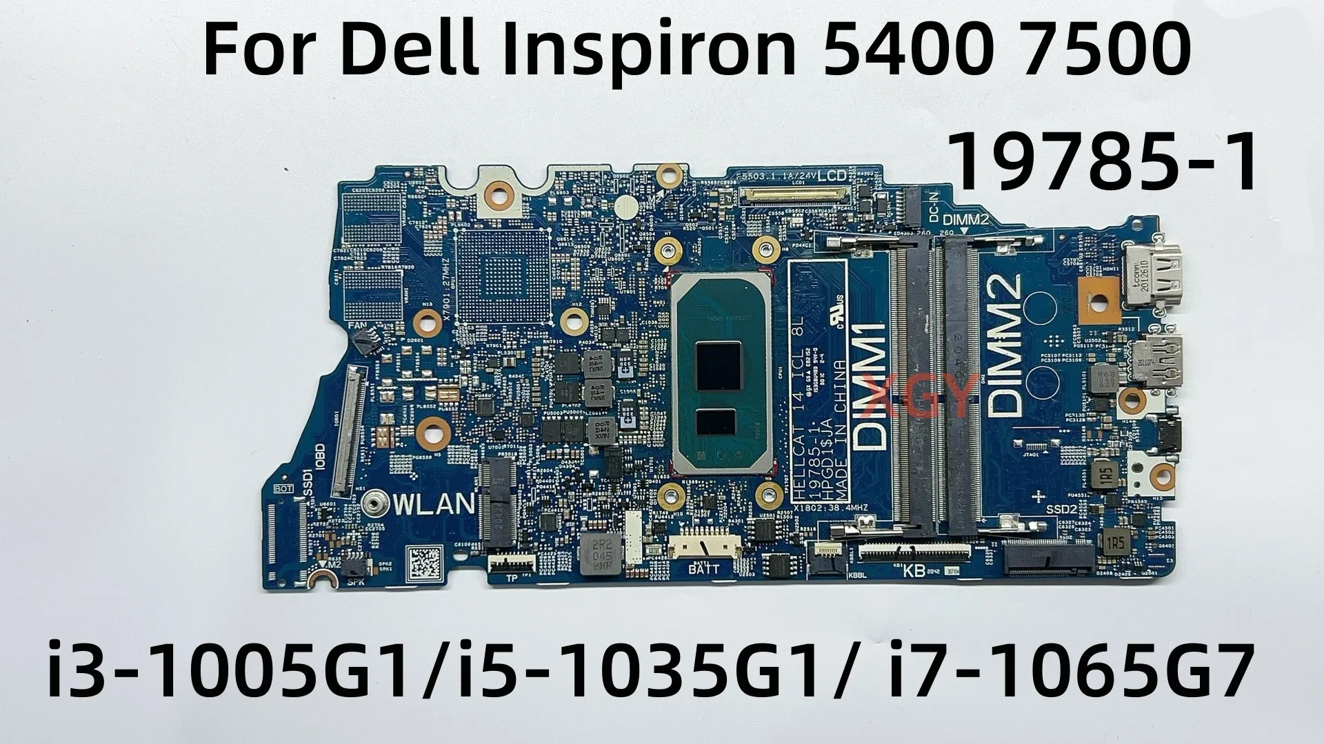 

19785-1 For Dell Inspiron 5400 7500 Laptop Motherboard With I3 I5 I7 10th Gen CPU CN-07K5DX 0XWV63 100% Test OK