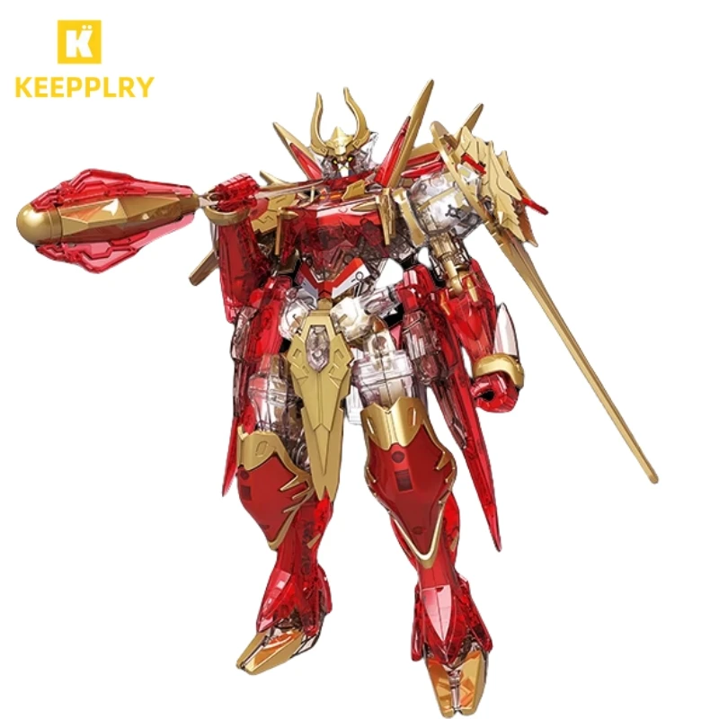 

Keeppley Building Blocks King of Glory Sun Wukong No 0 Red Flame Mecha Movable Model Splicing Toy Ornaments Limited Edition Gift