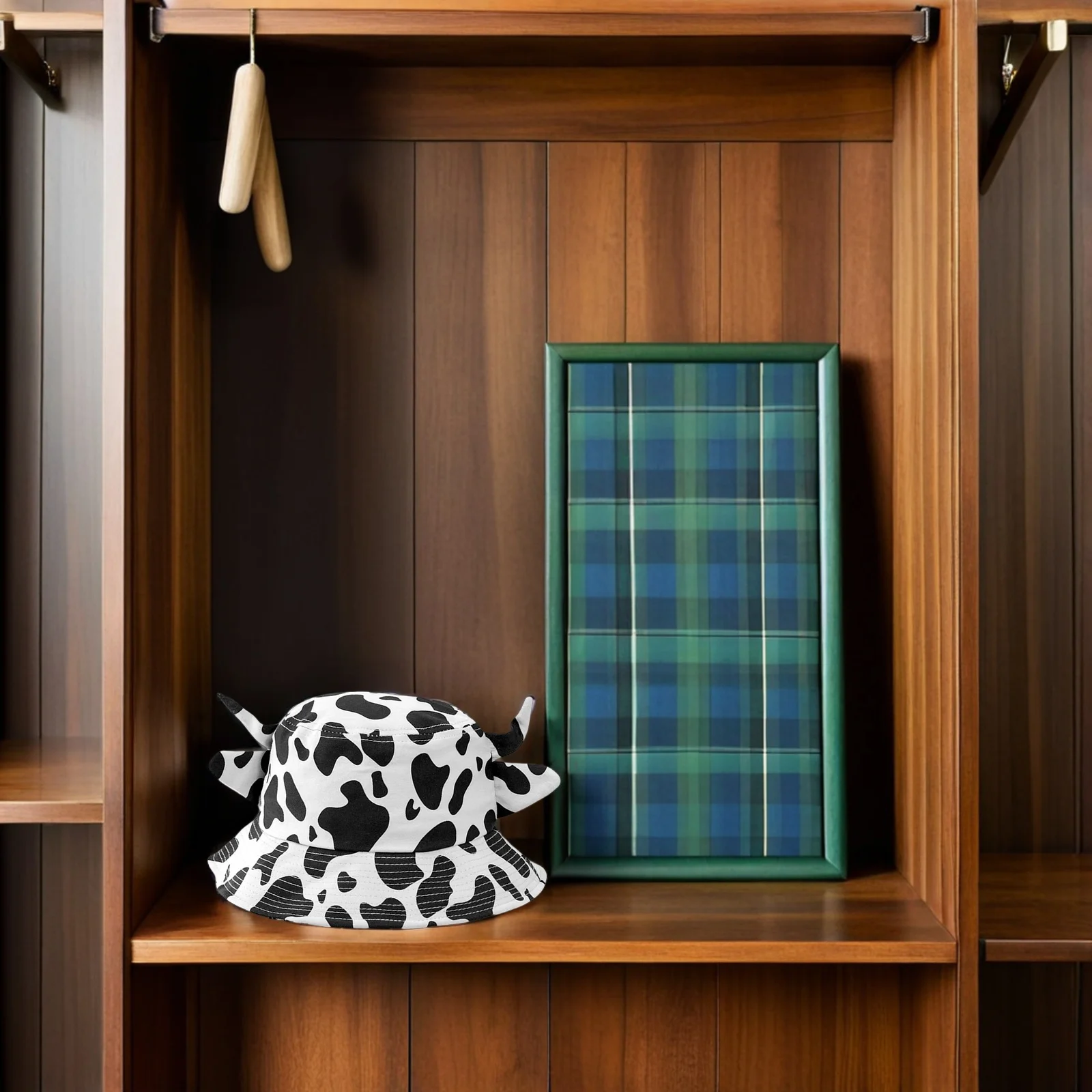 

1Pcs Cow Prints Fisherman Cap Cotton Bucket Hat Wide Brim Summer Beach Sunshade Hat Uv Protection Lightweight Casual