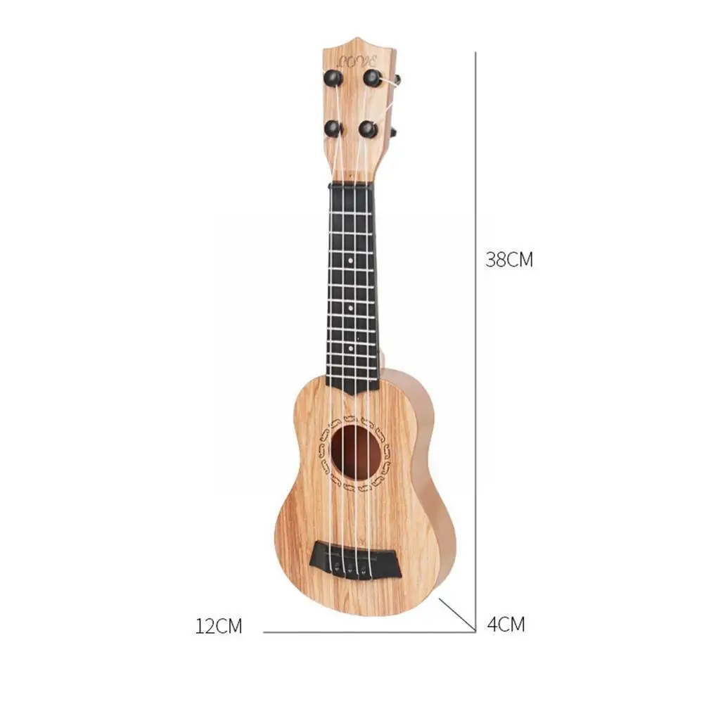 Children\'s Ukulele Soprano Beginner Ukulele Guitar Mahogany Wood Beginner 4 Peg Strings Delicate Neck Tuning Ukulele Ukulel M9w2