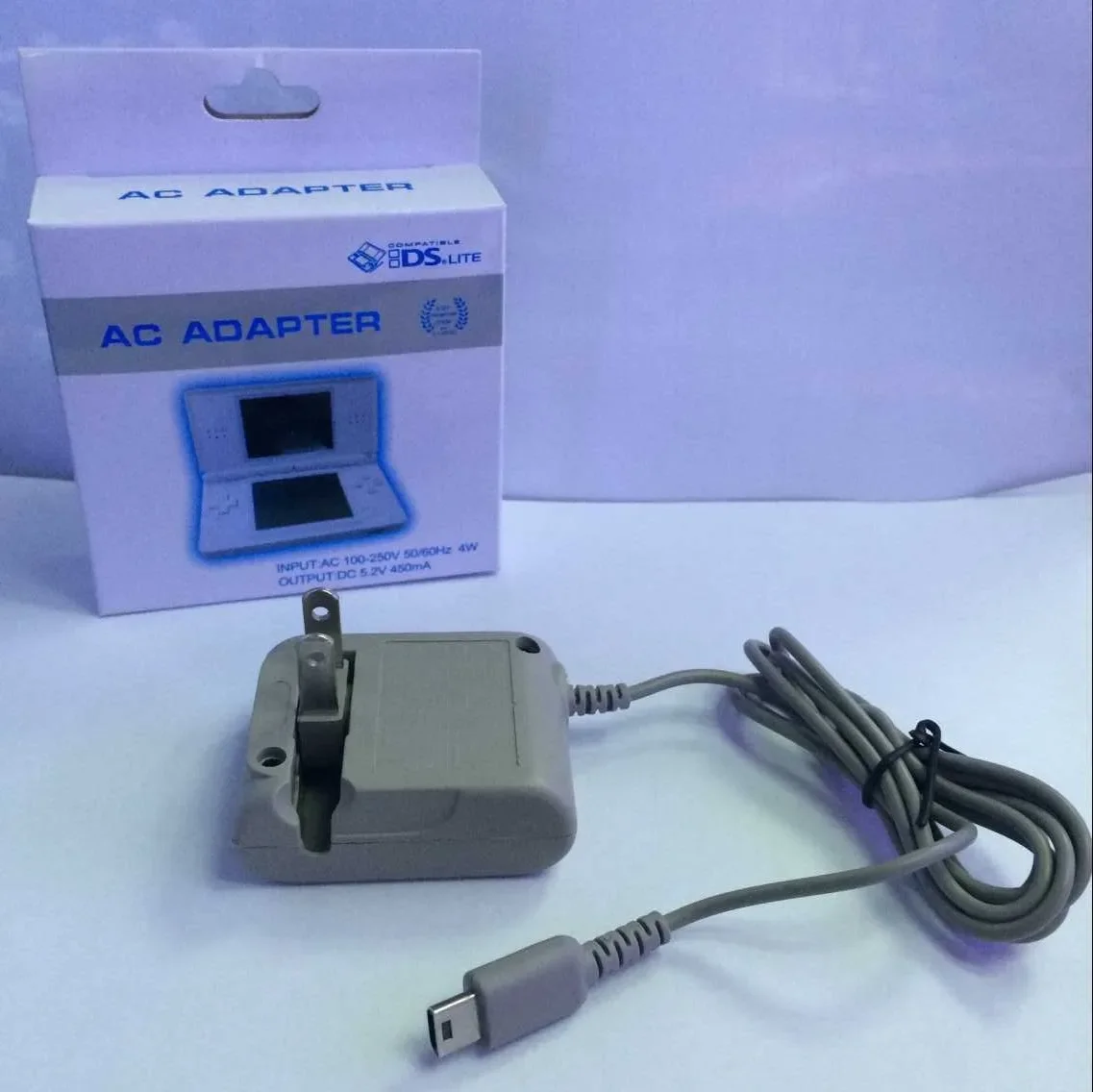 100 pçs/lote casa parede adaptador de alimentação ac carregador cabo substituição para nintendo ds lite dsl ndsl console eua plug