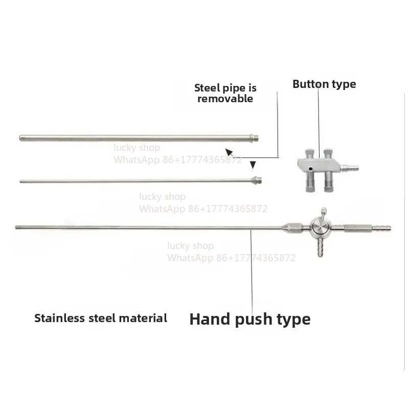 

Laparoscopic Tee Flushing Aspirator Thoracic Laparoscopic Instrument Hand Push Spring Type