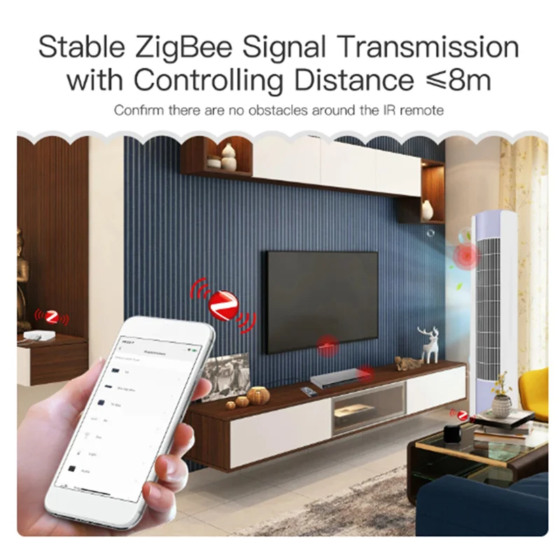 

ABGI-3X UFO-R11 Zigbee Air Conditioner TV IR Remote For Alexa Google Home Universal Infrared Remote Controller