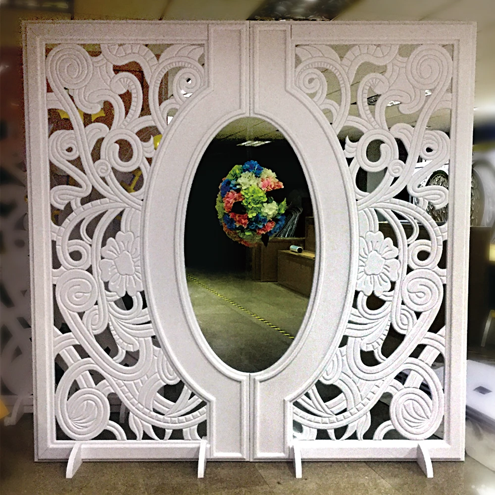 

Promotional Flower Wedding Decoration Backdrop Stage Customized Panel Events Supplie