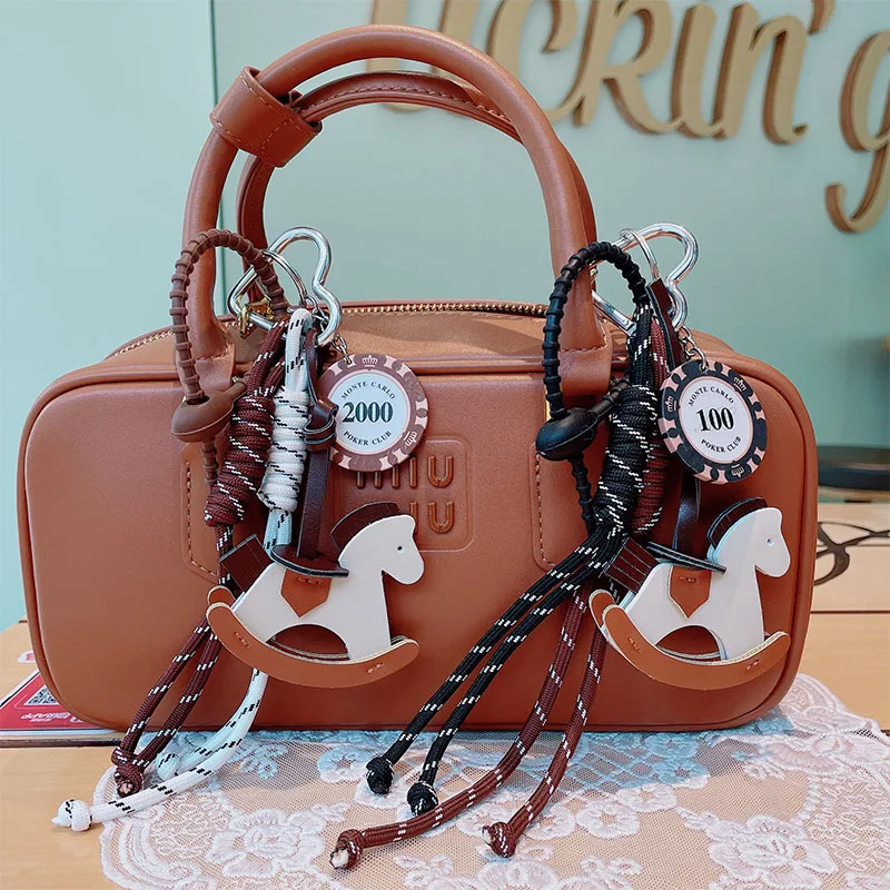 Braided Rope Bag Pendant High-grade Keychain Pendant Ruth's Same Style Trojan Horse Pendant Suitable for Phone Bag Accessories