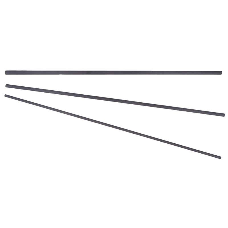 Drone Accessory - Precision CNC Cut Matte Plain Carbon Fiber Tube, 500mm Length, Available in OD6*4mm 8*6mm 10*8mm