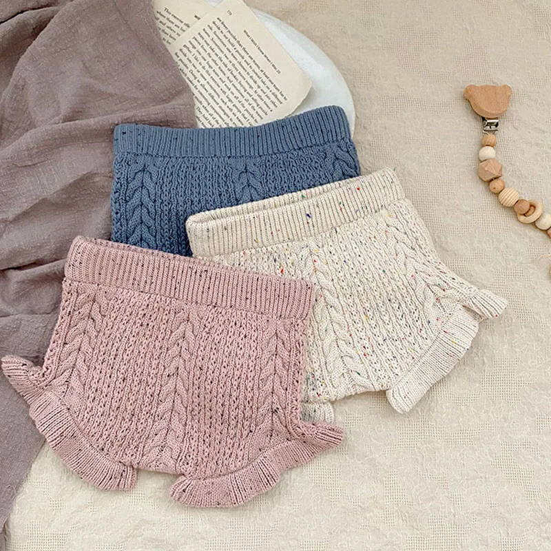 Baby PP Shorts Kids Baby Boys Girls Knitting Shorts Baby Boy Girl Pants Spring Autumn Baby Girl Knit Pants Children Clothing