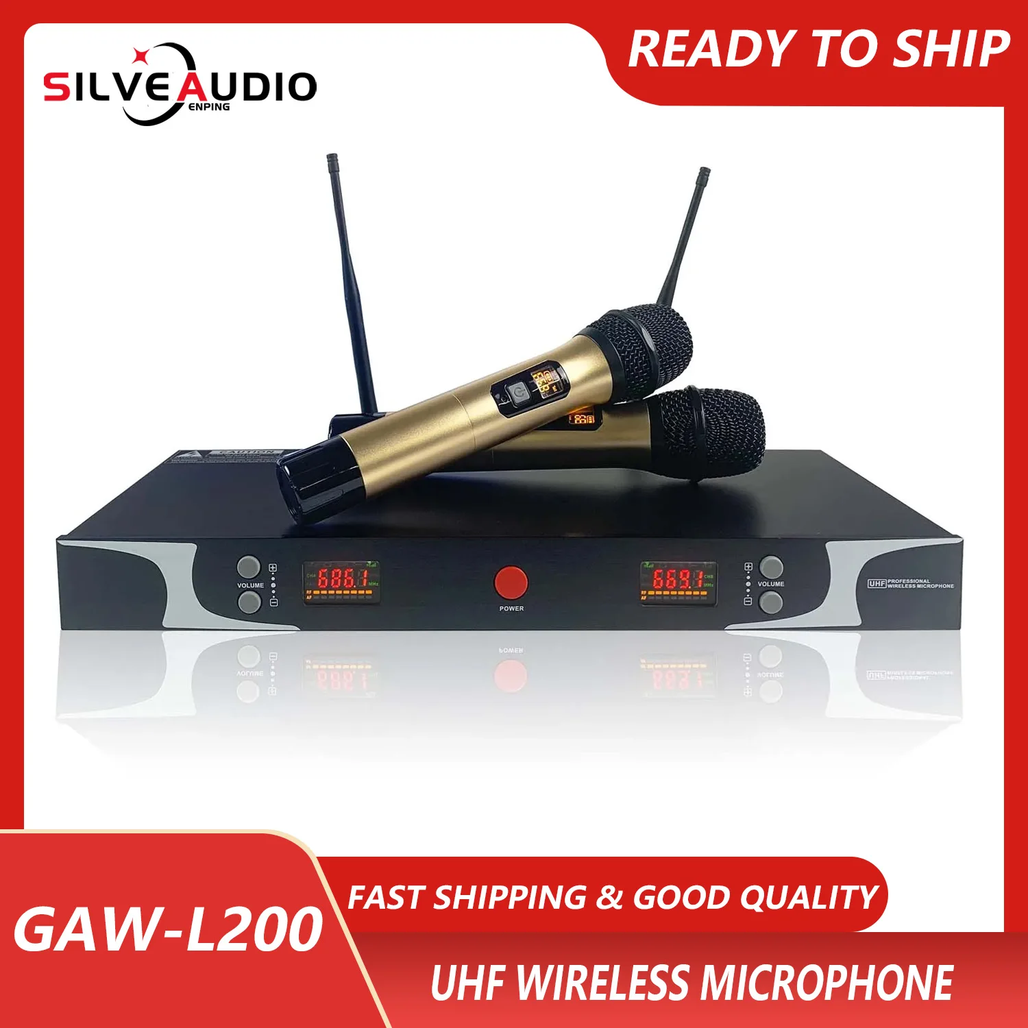 

GAW-L200 Professional UHF wireless microphone sets for campus lectures outdoor activity stage performance