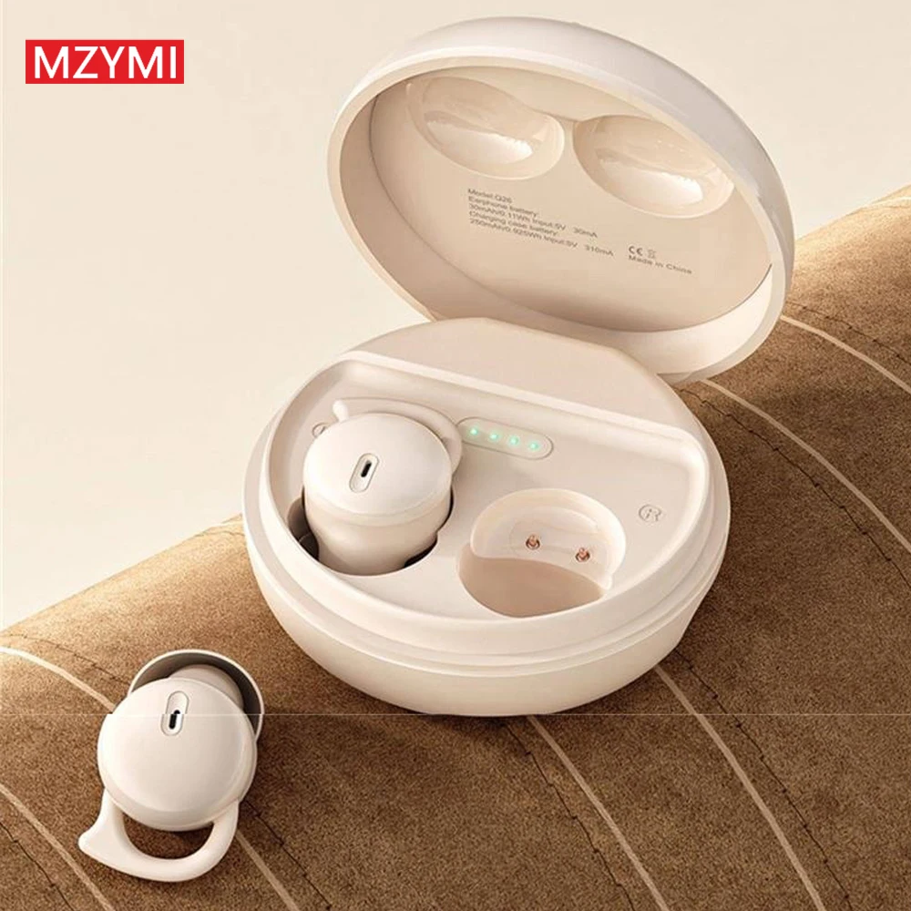 

MZYMI Bluetooth5.3 Headphones Q26s Wireless Earbuds Noise Reduction Waterproof Earphones Built-in Mic Sports Headest For TV