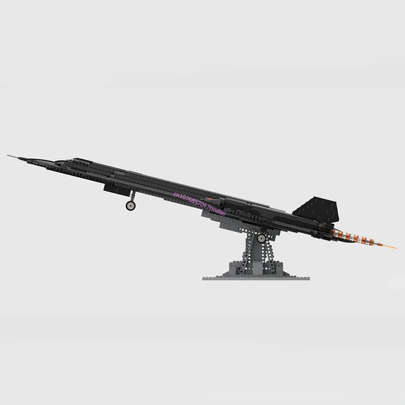 1800PCS WW2 Military MOC 1:38 Scale SR-71 Blackbird jet fighter model DIY creative ideas high-tech Toy Gift Fighter Plane Blocks