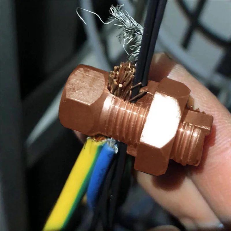 

【CLEARANCE】20Pcs Split Bolt Connector, Grounding Split Bolt Connector Split Bolt Connector For Complete Earth On Bare Wires TJ-2