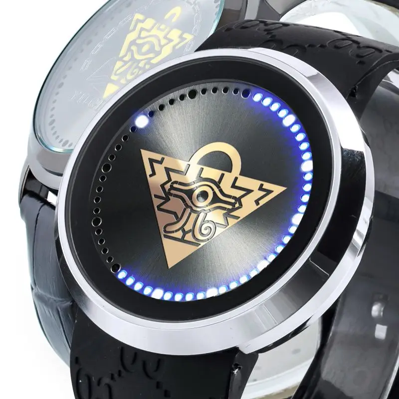 Game King Anime Luminous Watch Millennium Building Block Muto Game LED Touch Screen Waterproof Watches