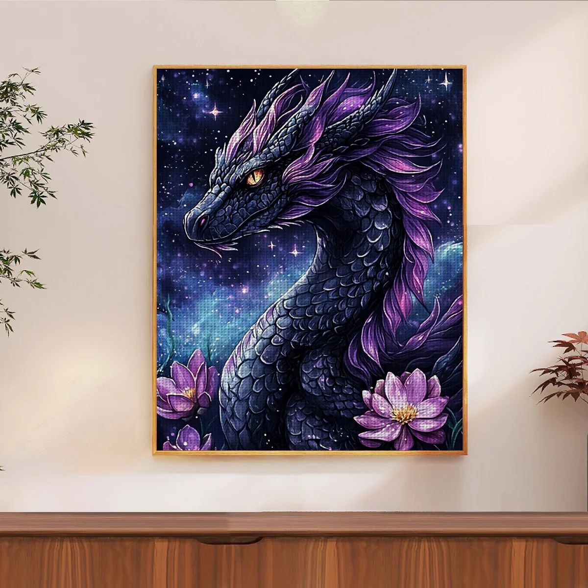 

1pc 40X50CM/15.74*19.7inch 16-grid art pattern cross stitch Kit DIY kit 11CT/14CT Hanging Painting Wall decoration New Arrival